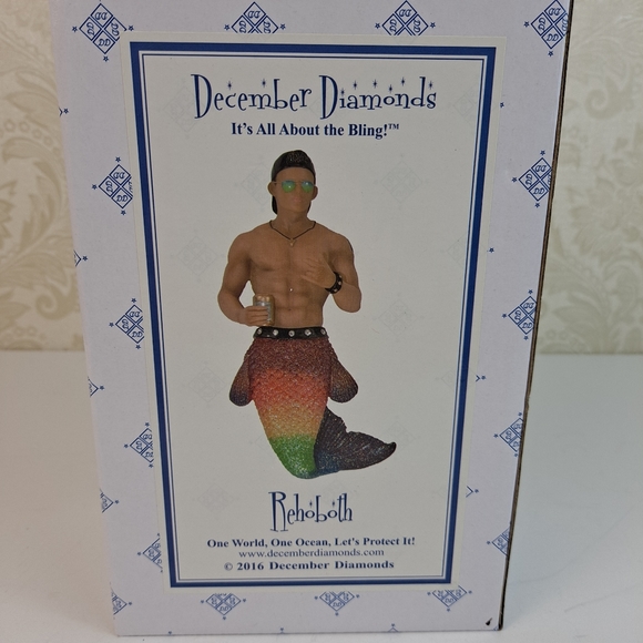 Rehoboth Merman December Diamonds Christmas Holiday Ornament - Picture 5 of 7